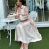 Zimmerman 'CRUSH' Pink Linen Dress