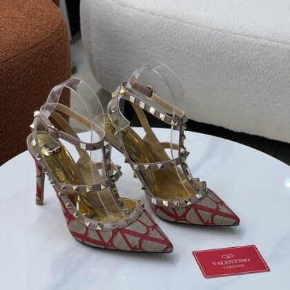 Valentino Rockstud Strappy High Heels –  Designer Pumps