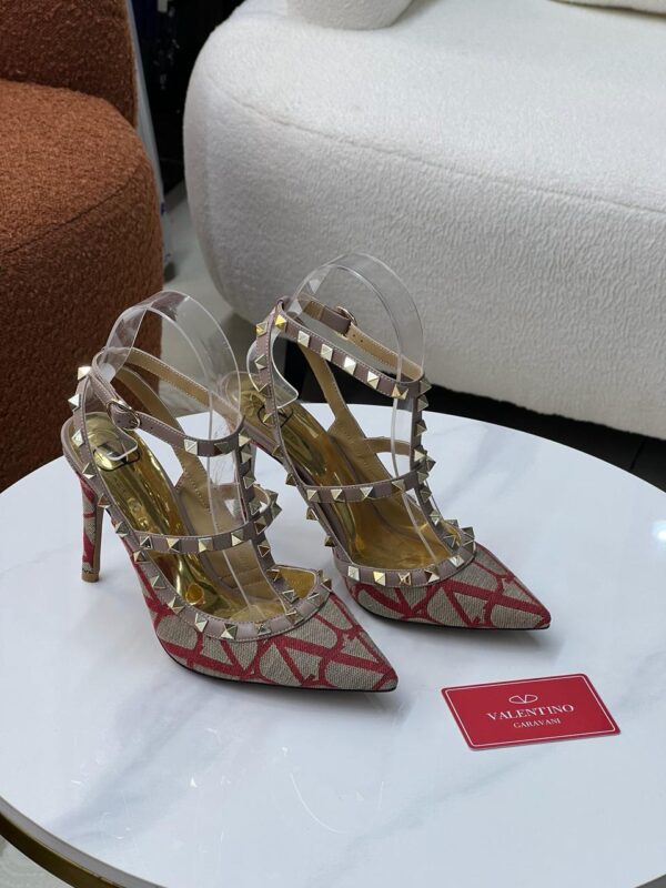 Valentino Rockstud Strappy High Heels - Designer Pumps