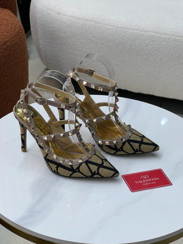 Valentino Rockstud Strappy High Heels - Designer Pumps