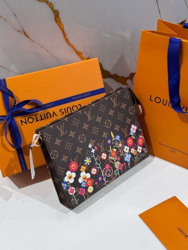 Louis Vuitton Multicolor Monogram Pouch – Limited Edition Designer Clutch Bag - Image 4