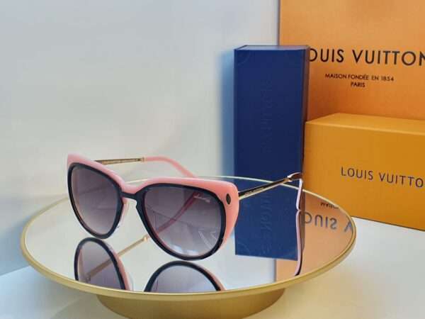 Louis Vuitton Pink Cat-Eye Sunglasses - Luxury Designer Eyewear for Women - Image 3