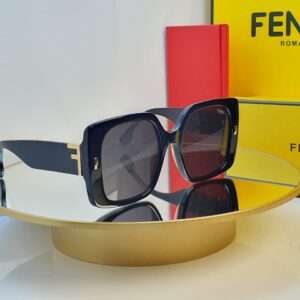 Fendi Oversized Black Square Sunglasses for Women