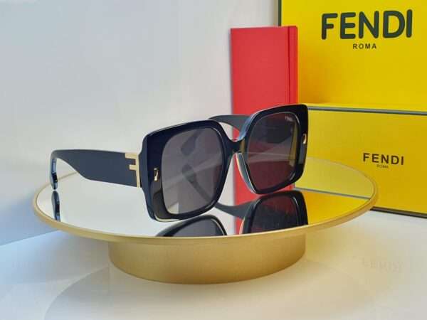 Fendi Oversized Black Square Sunglasses for Women