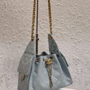 Elegant Pink Quilted Handbag – Designer-Inspired Classic Shoulder Bag with Gold Chain