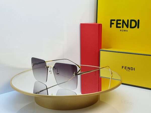 Fendi Gradient Rimless Sunglasses – Luxury Designer Eyewear