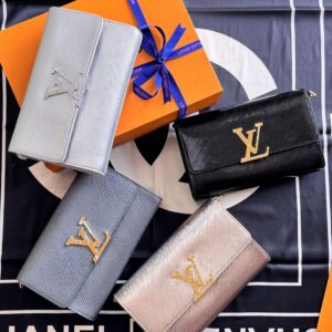 Luxury Louis Vuitton-Inspired Wallet – Elegant Monogram Clutch for Women
