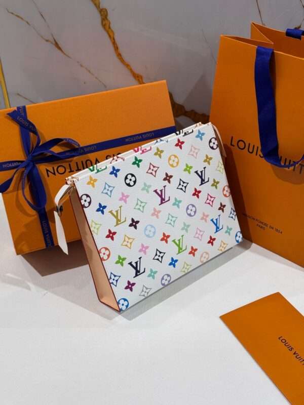 Louis Vuitton Multicolor Monogram Pouch – Limited Edition Designer Clutch Bag - Image 5