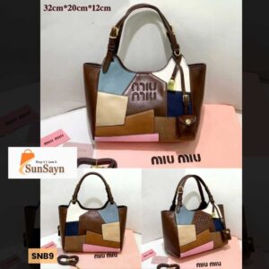 Miu Miu Patchwork Leather Ivy Handbag 32cm | Luxury Shoulder Bag for Women in Dubai UAE