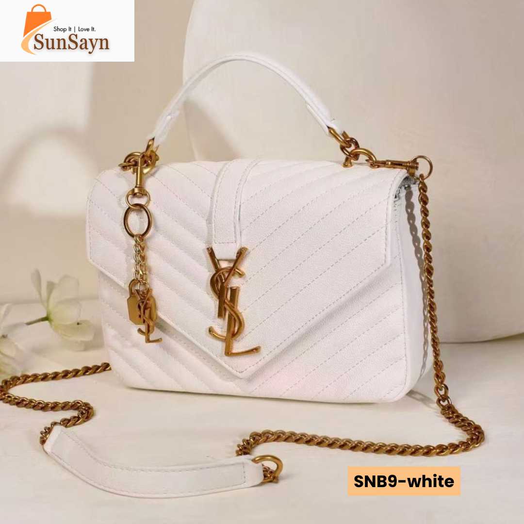 Saint Laurent College Medium Matelassé Bag | Luxury Shoulder Bag for Women in Dubai UAE - Image 7