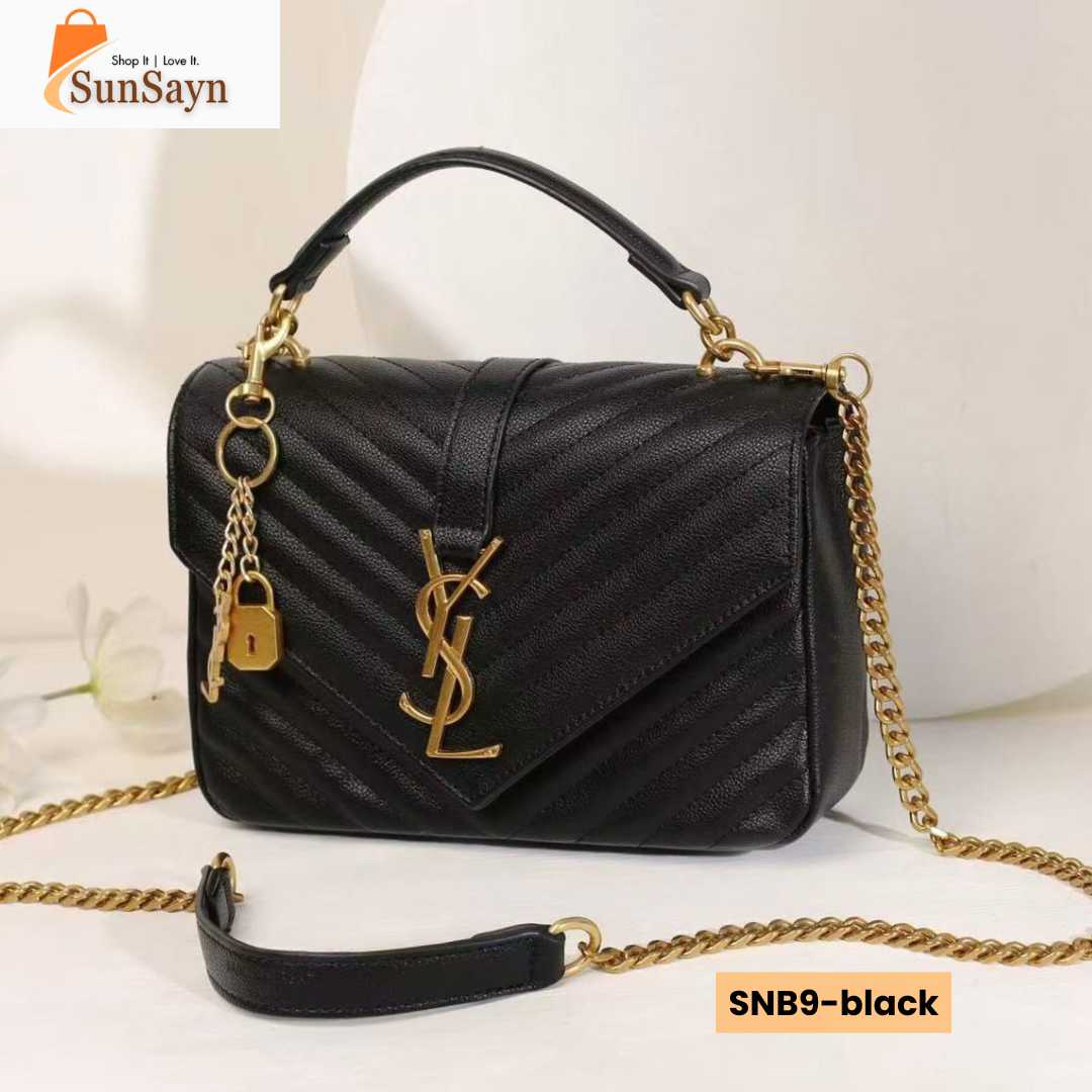 Saint Laurent College Medium Matelassé Bag | Luxury Shoulder Bag for Women in Dubai UAE - Image 6