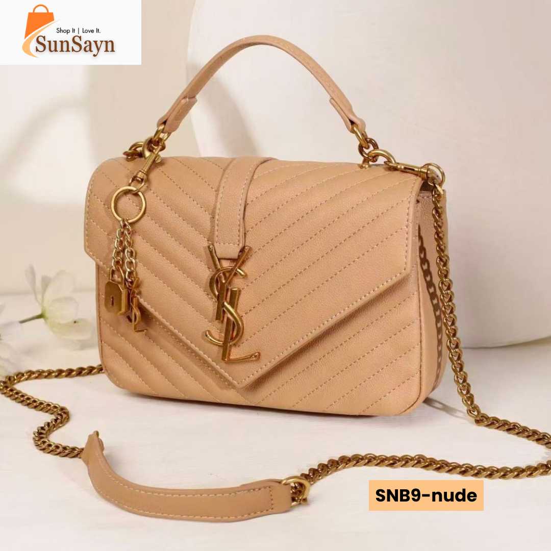 Saint Laurent College Medium Matelassé Bag | Luxury Shoulder Bag for Women in Dubai UAE - Image 4