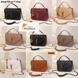 Saint Laurent College Medium Matelassé Bag | Luxury Shoulder Bag for Women in Dubai UAE