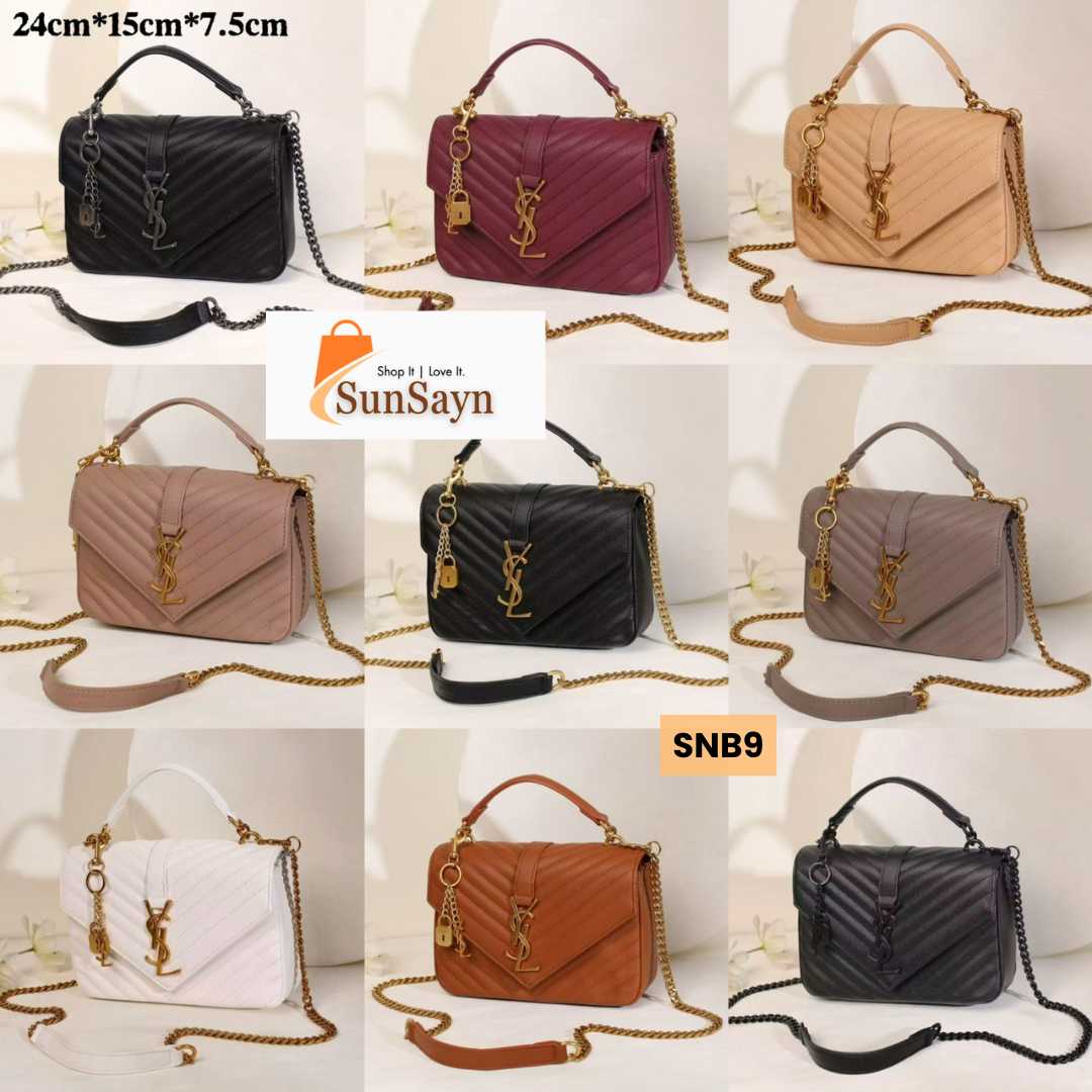 Saint Laurent College Medium Matelassé Bag | Luxury Shoulder Bag for Women in Dubai UAE